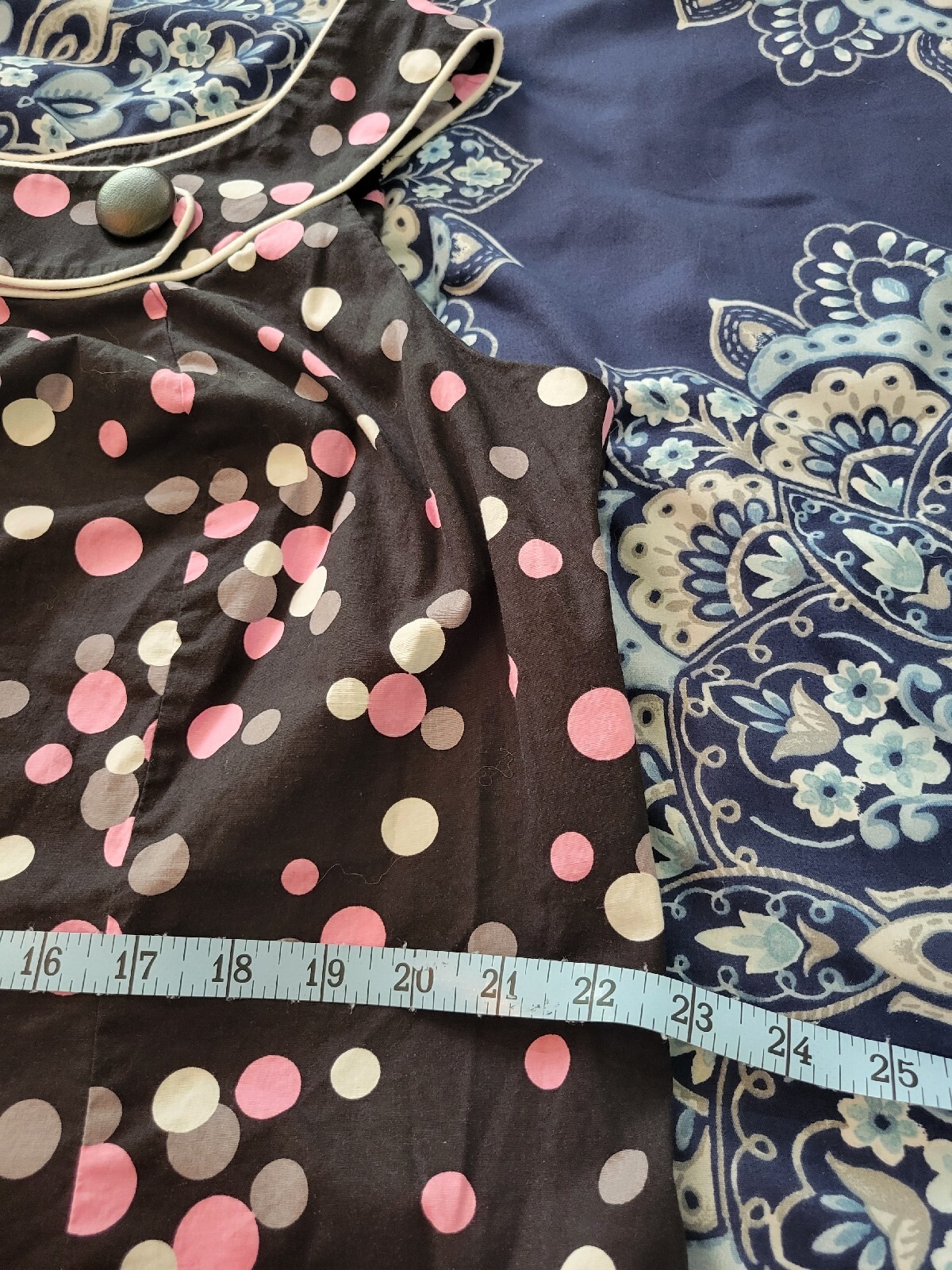 Black Pink Polka Dot Blouse Womens 18W Sleeveless Side Zip Plus Size