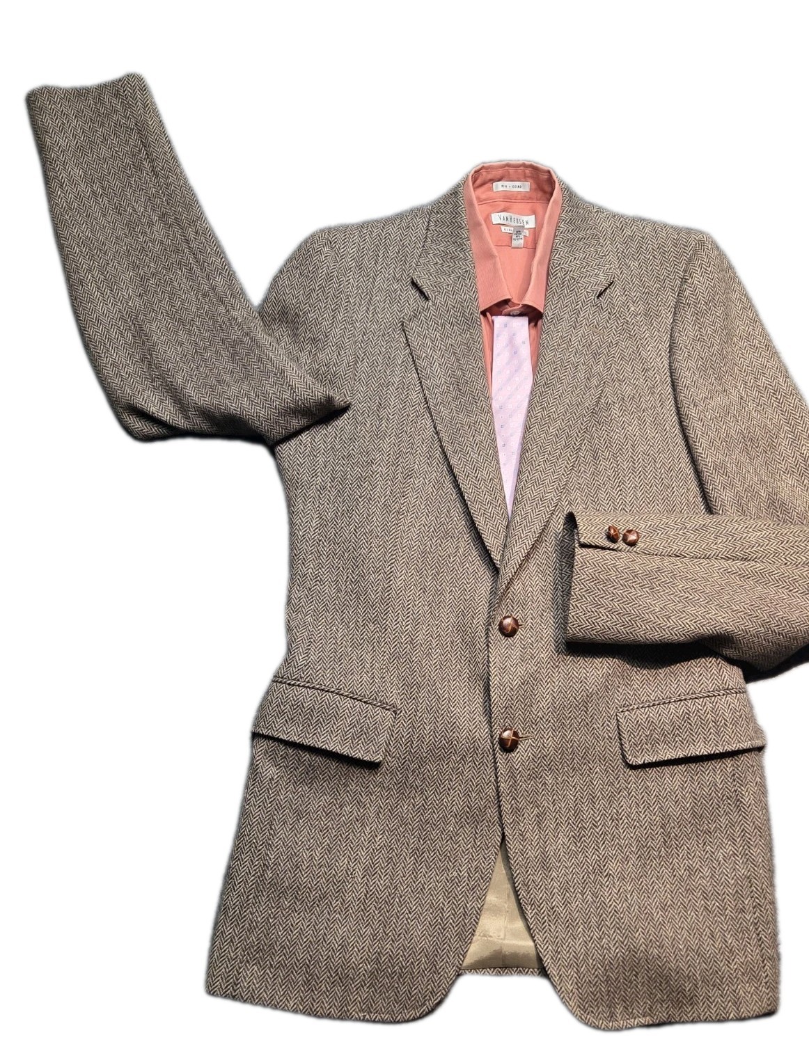 Harwick By Kingsport Blazer Jacket Men 40 Tweed Wool Inner Pockets Lined Canada