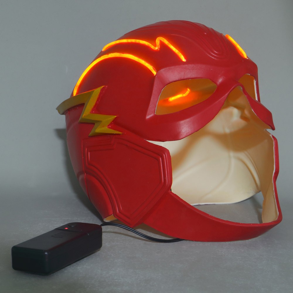 Cosplay The Flash Movie Barry Allen Led Helmet Superhero Halloween Masks Props
