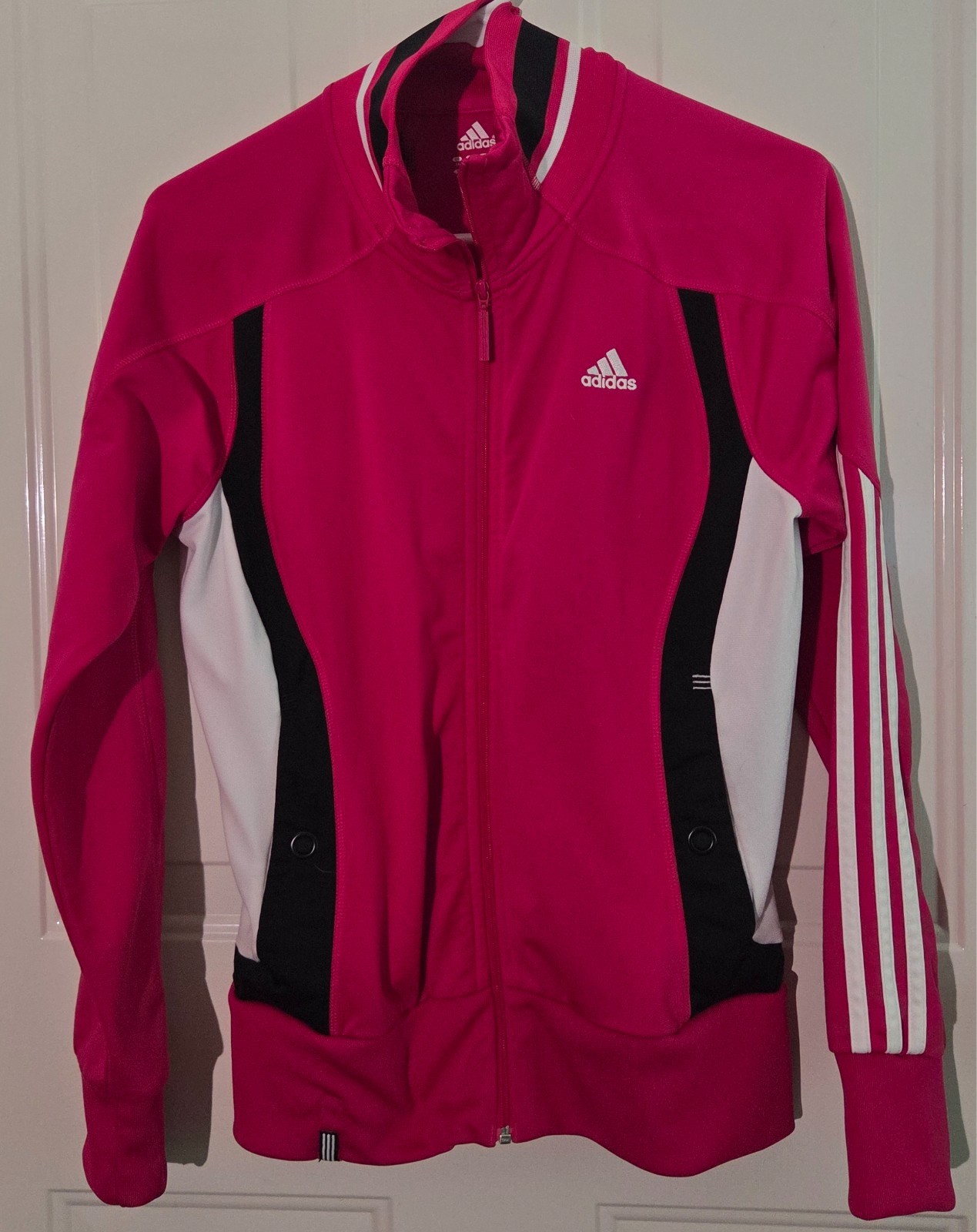 Bright Pink Adidas Track Jacket Small
