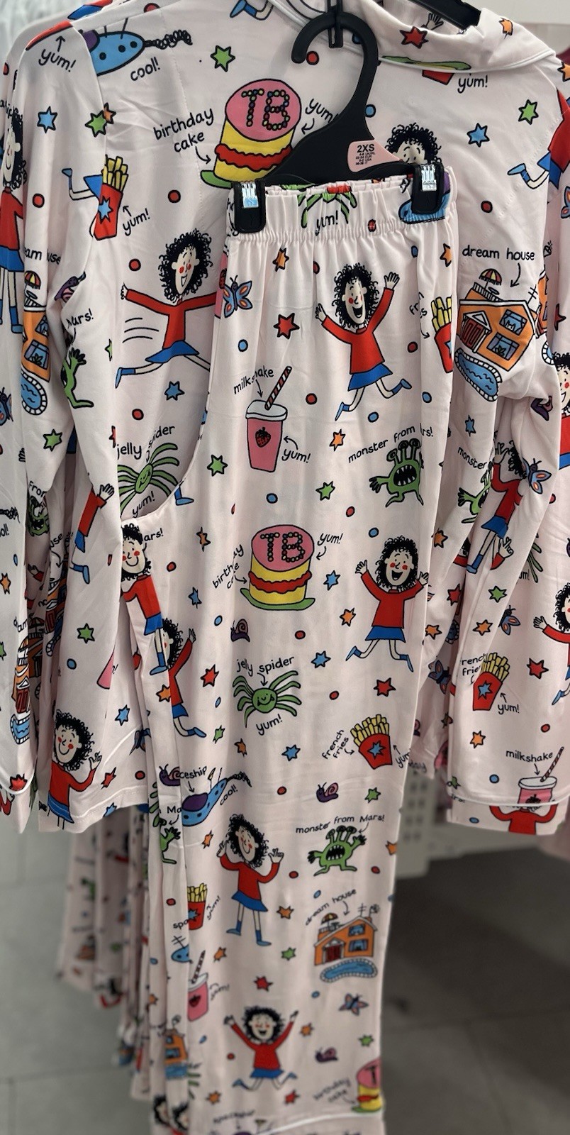 Tracy Beaker Boyfriend Pyjama Set UK Size 4-24 2XS-2XL