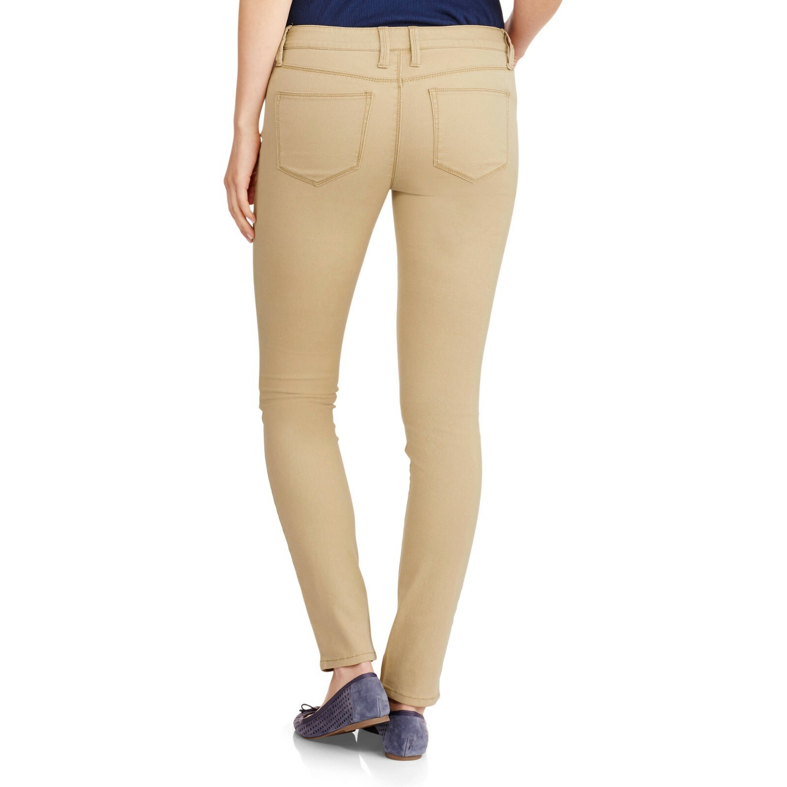 No Boundaries NoBo NJ35B873K Juniors Skinny Low Rise Khaki Twill Stretch Jeans