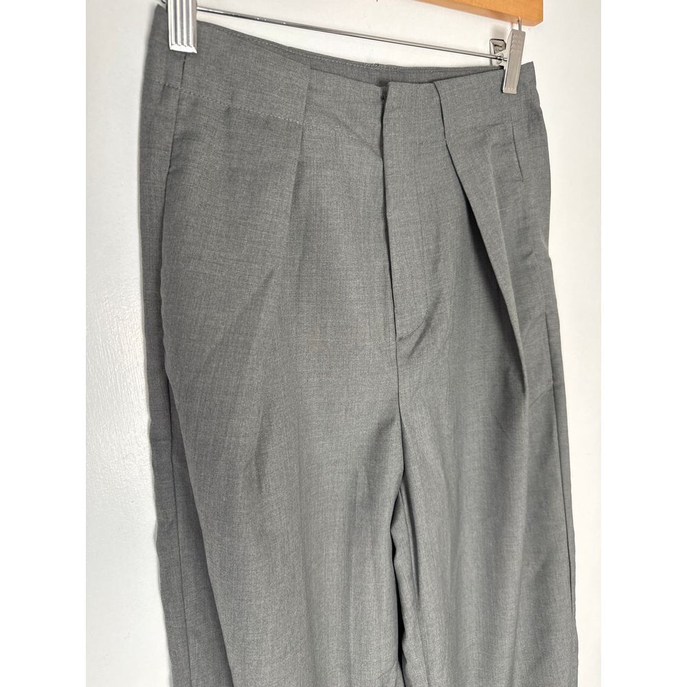 Commense Middle Waist Solid Pocket Gray Dress Pant Professional Attire casual XS
