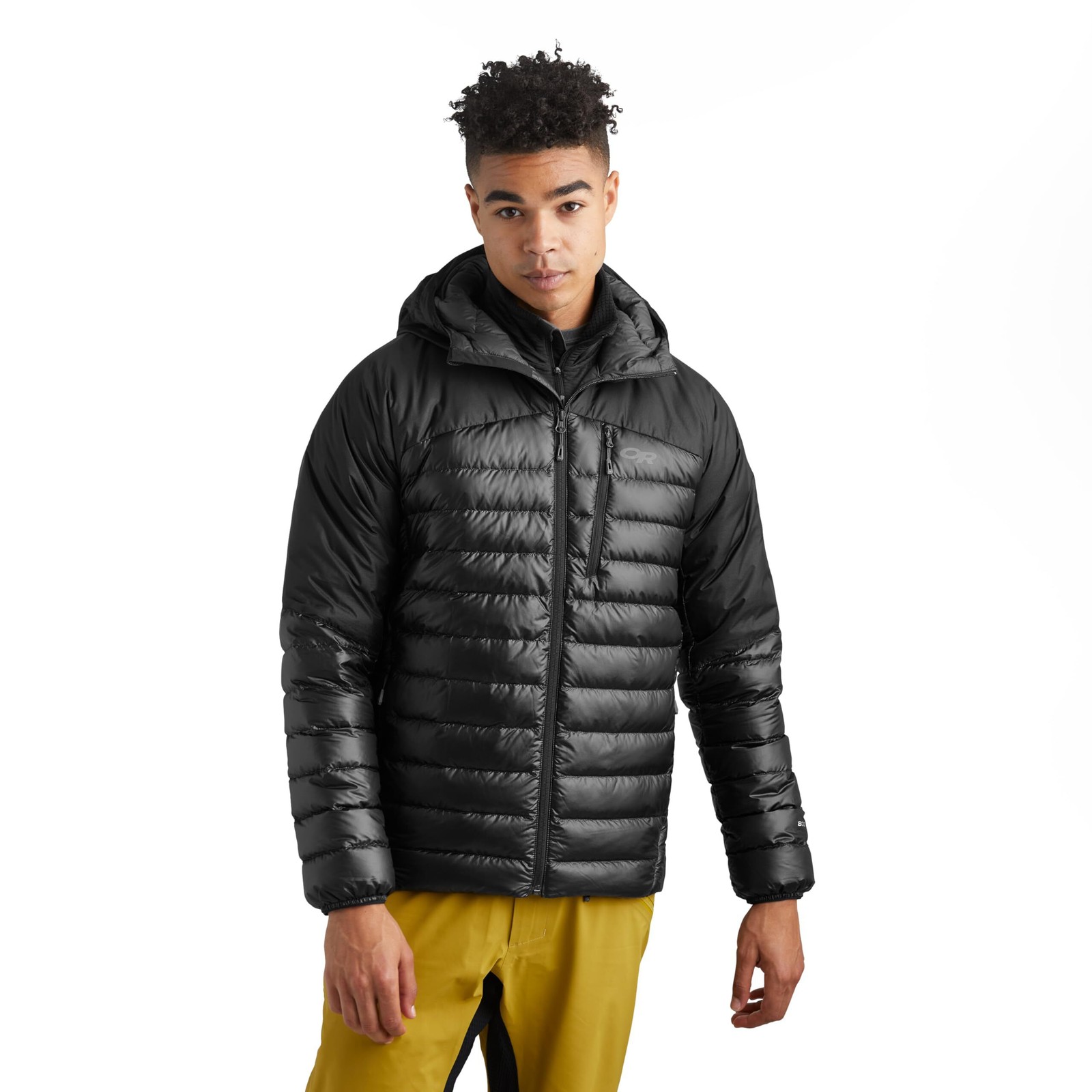 Outdoor Research Men’s Helium Down Hoodie – Wind & Water Resistant Jacket
