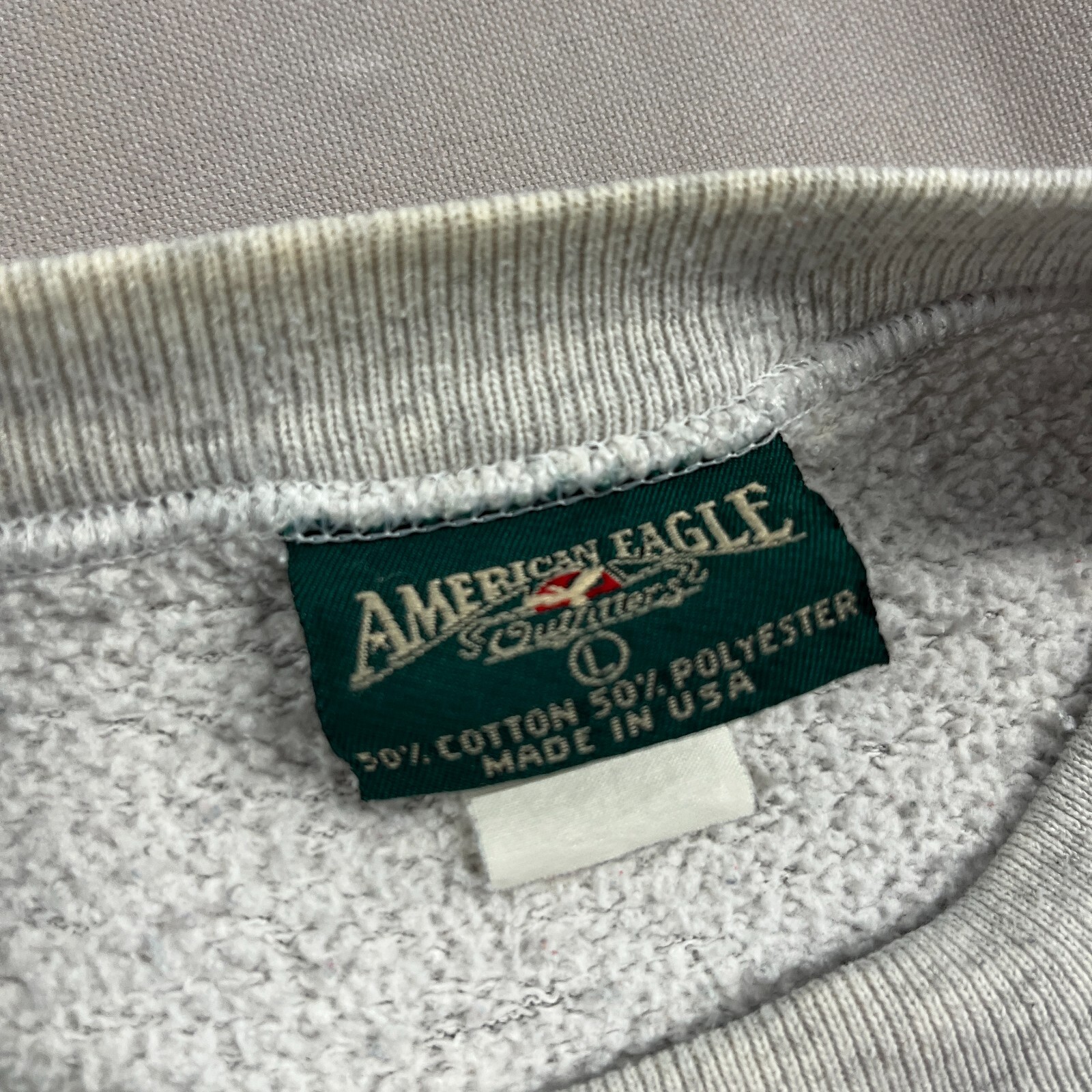 Vintage 90’s American Eagle Alpine Sports Cross Country Skiing Gray Crewneck L