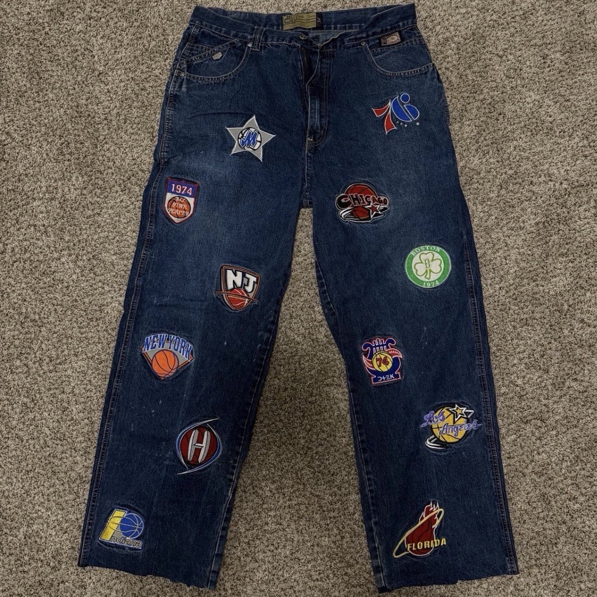 Vintage D-tek 2003 All star NBA embroidery with team logos 36