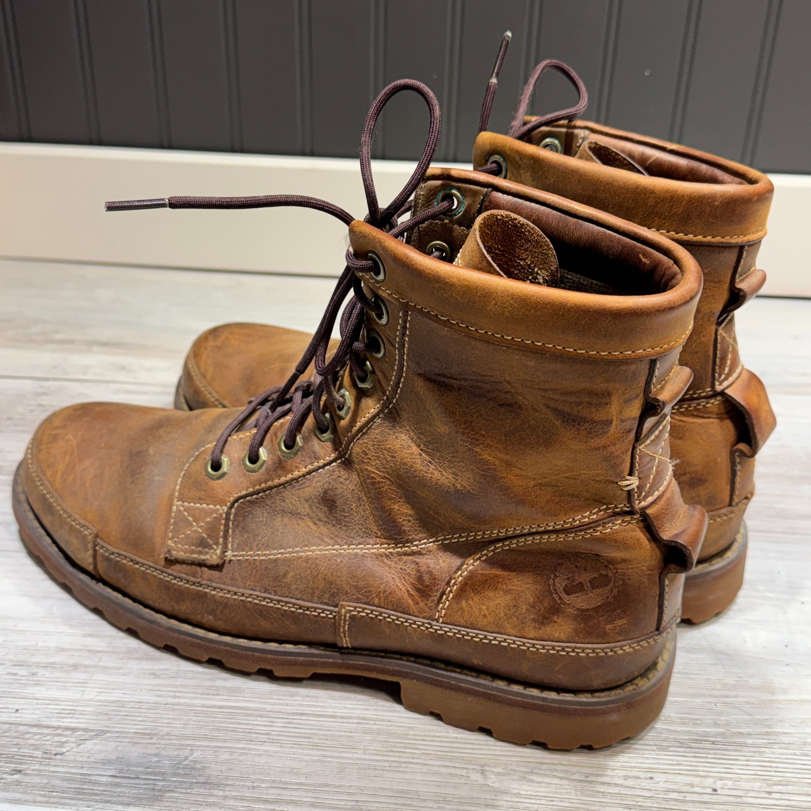 Rugged Timberland Earthkeepers 15551 Original 6″ Leather Chukka Boots Brown 11M
