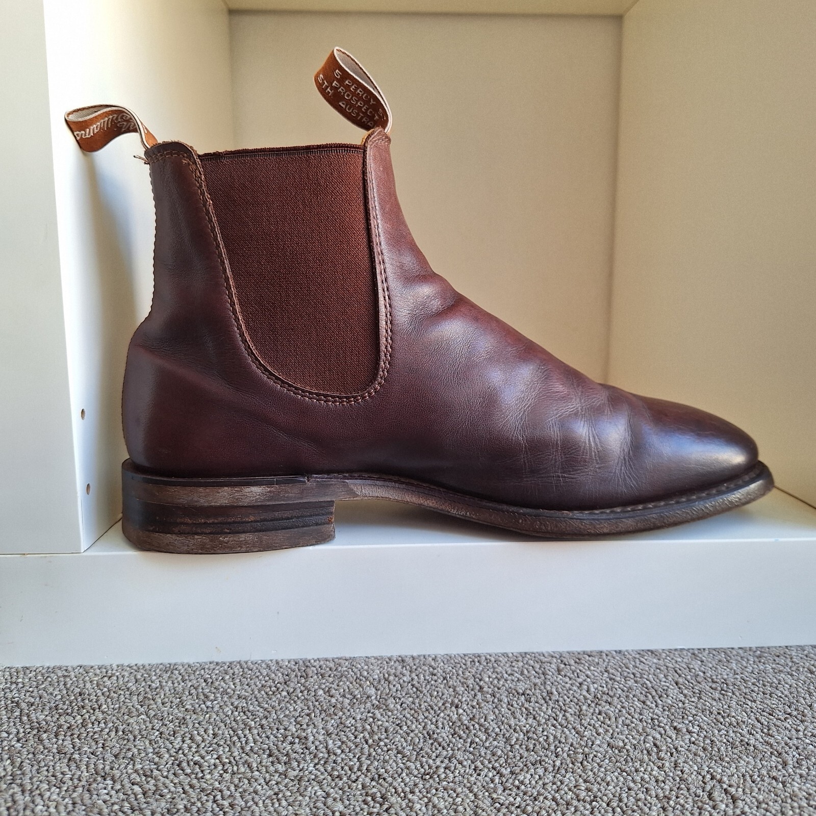 RM williams Leather Comfort Craftsman Chelsea Boots UK 7.5G US 8.5 Ladies 10