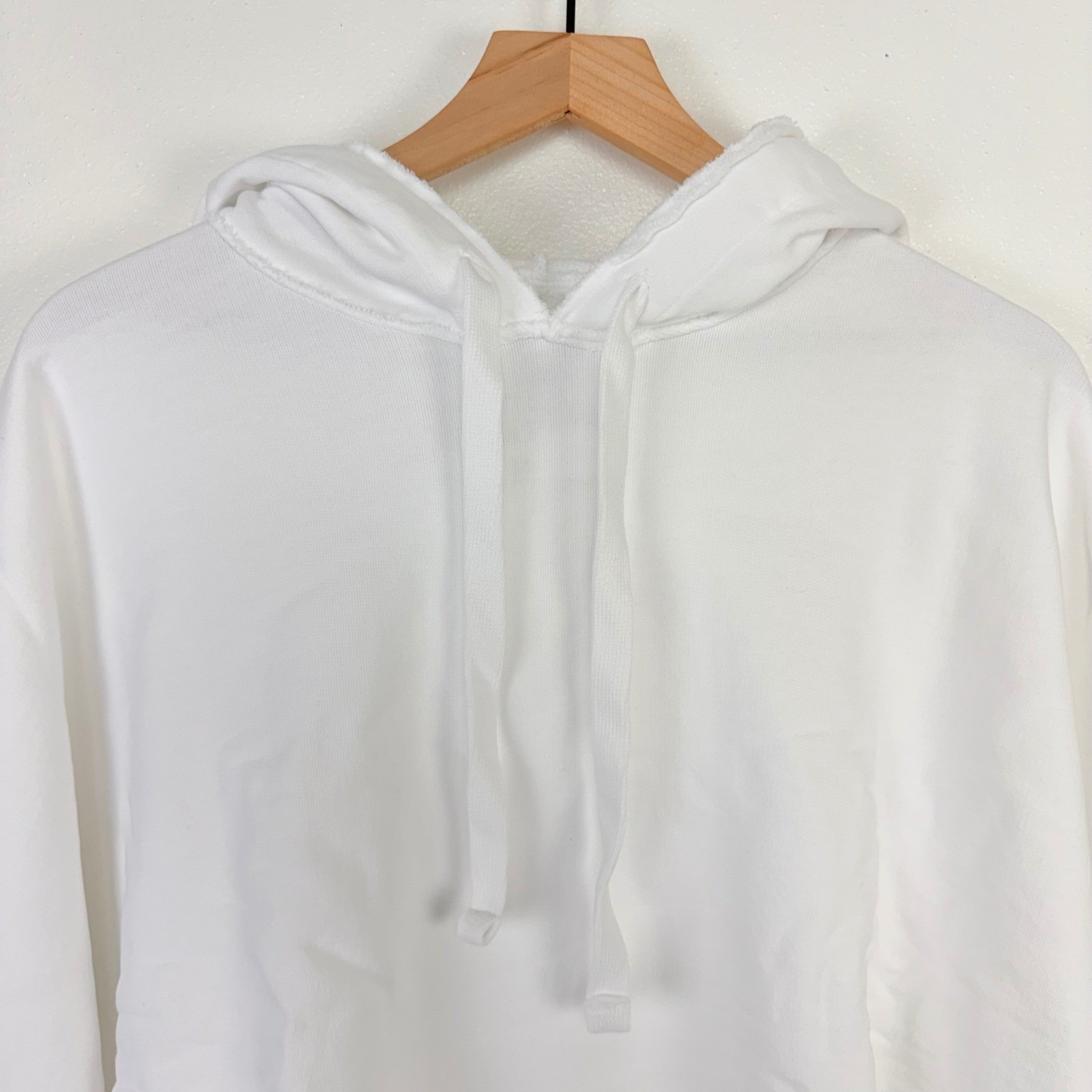 Frank & Eileen Kane Capelet Oversized Hoodie Sweatshirt Size L White Comfort NEW