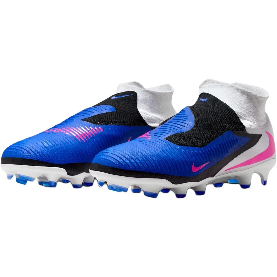 Nike Phantom 6 High Pro FG Men’s Cleats White Blue HQ2311 446