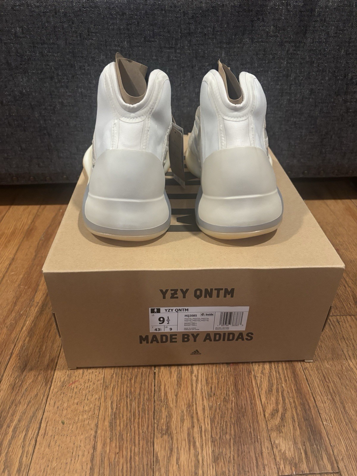 Size 9.5 – adidas Yeezy Quantum Mist Slate New HQ2085