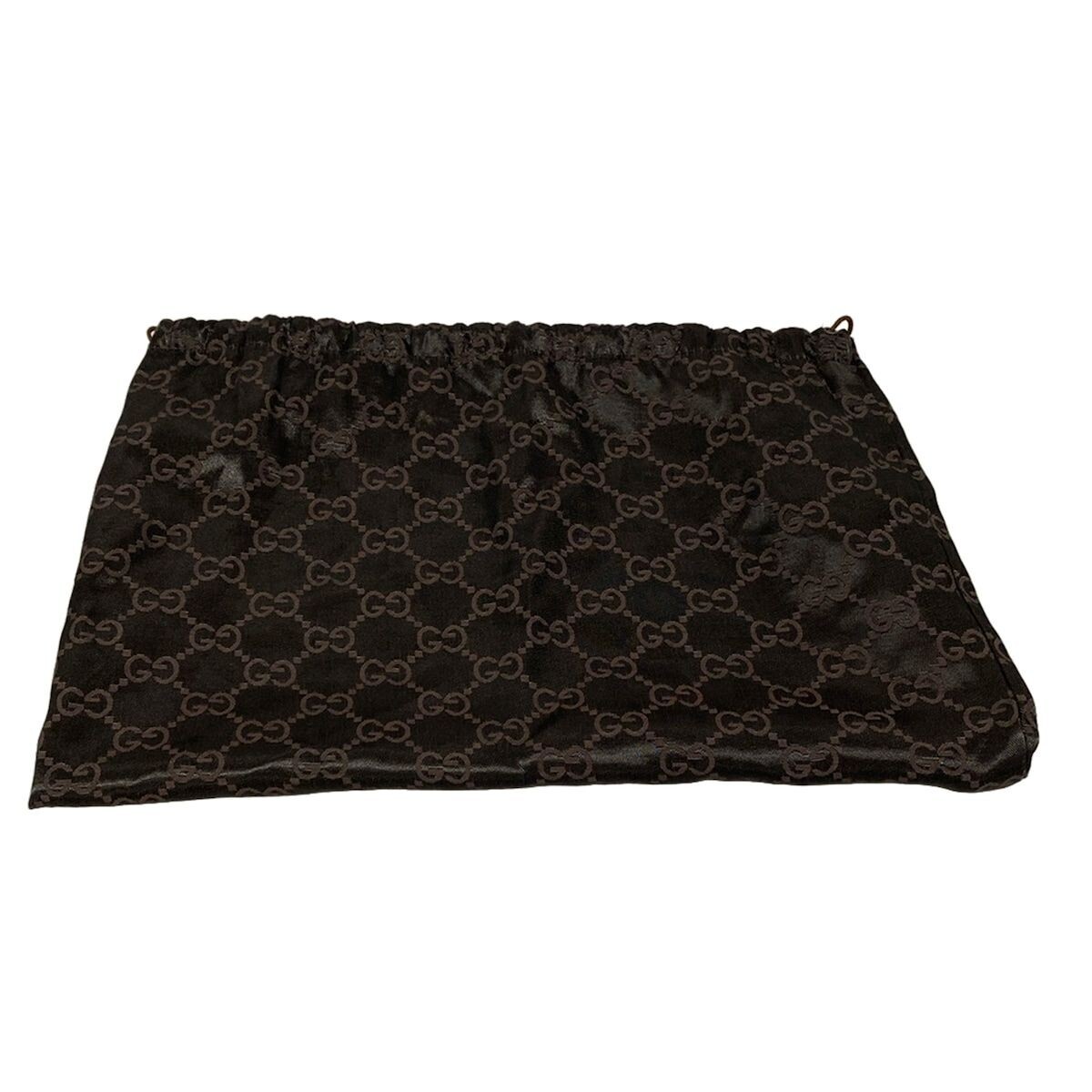 GUCCI Abby GG Monogram Bronze Jacquard Leather Shoulder Bag Auth