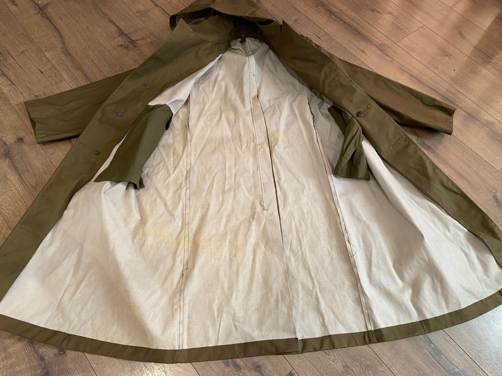 ALBANIA OFFICER LONG RAIN COAT JACKET TUNIC COMMUNIST ERA #529