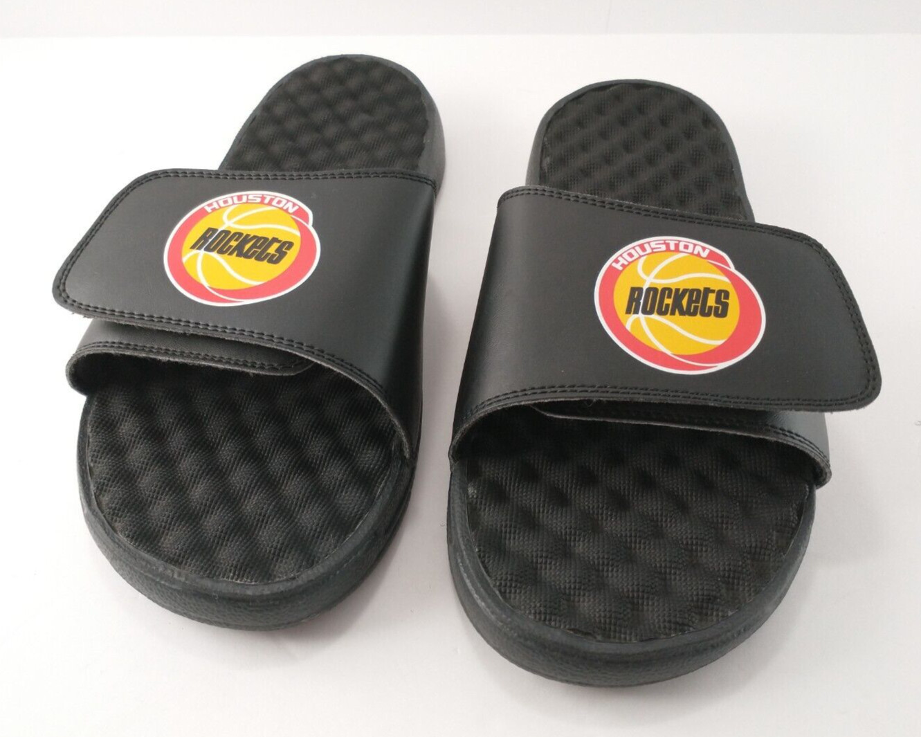 ISlide HOUSTON ROCKETS Vintage NBA Logo Sandals MENS SIZE 9 Clean! RARE