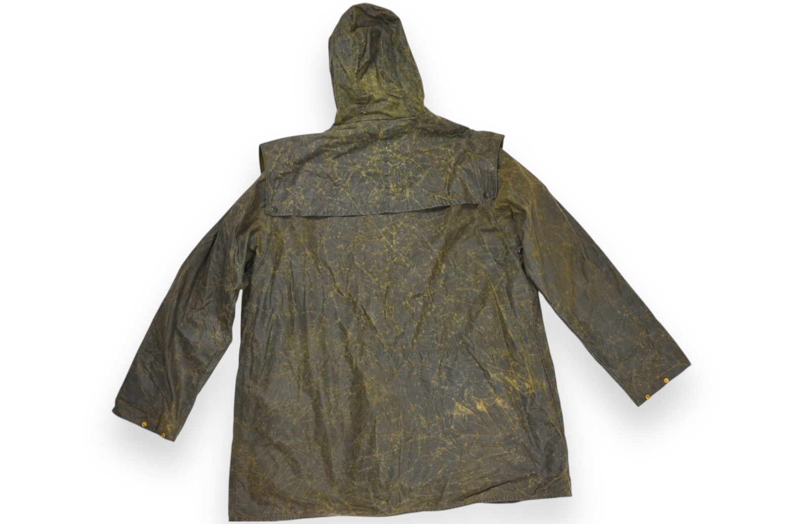 Barbour Lined Durham Jacket Men’s Wax Green A5 Hood England Size C42/107cm