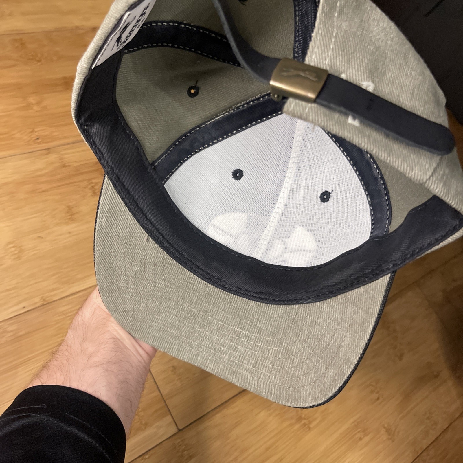 NICE VTG Slazenger USA Mike Ditka’s Chicago Gray Black Structured Strapback Hat