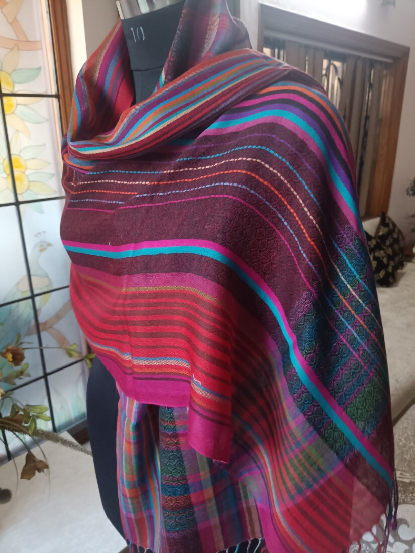 SOBRE DESIGNER PLAID CHECK 100% CASHMERE PASHMINA SHAWL/WRAP : 16 DESIGN CHOIC