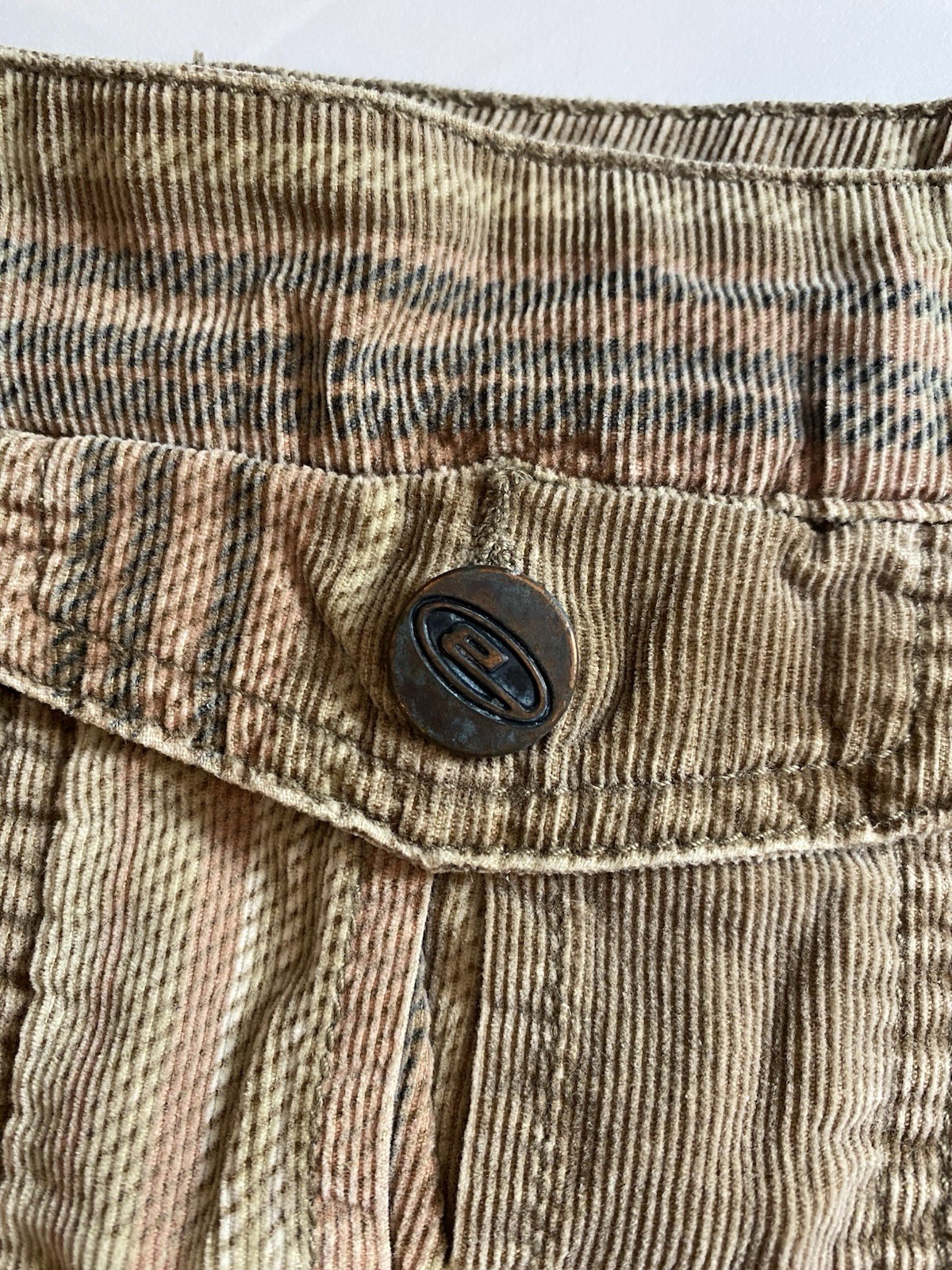 Bongo Junior’s Plaid Corduroy Pleated Short Skirt Pockets Button Size 9