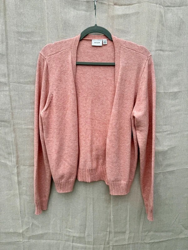 Vila cardigan salmon pink super soft size 18 B9