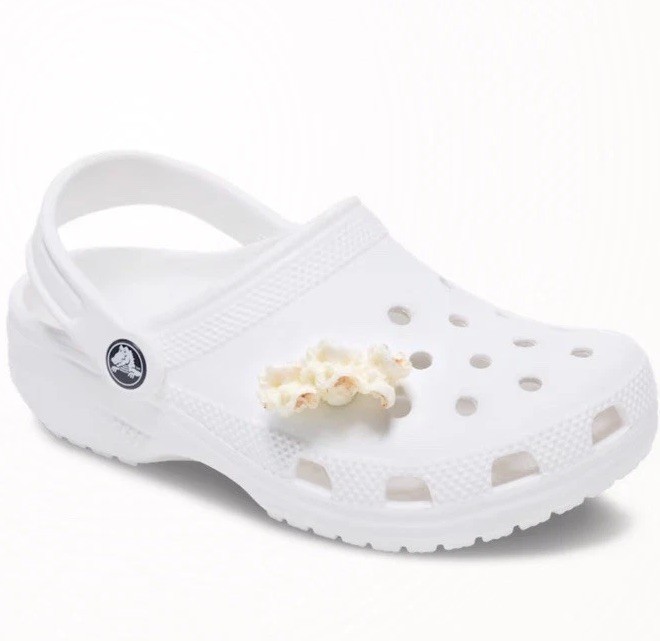 Realistic 3D Popcorn Crocs Jibbitz Charm Authentic
