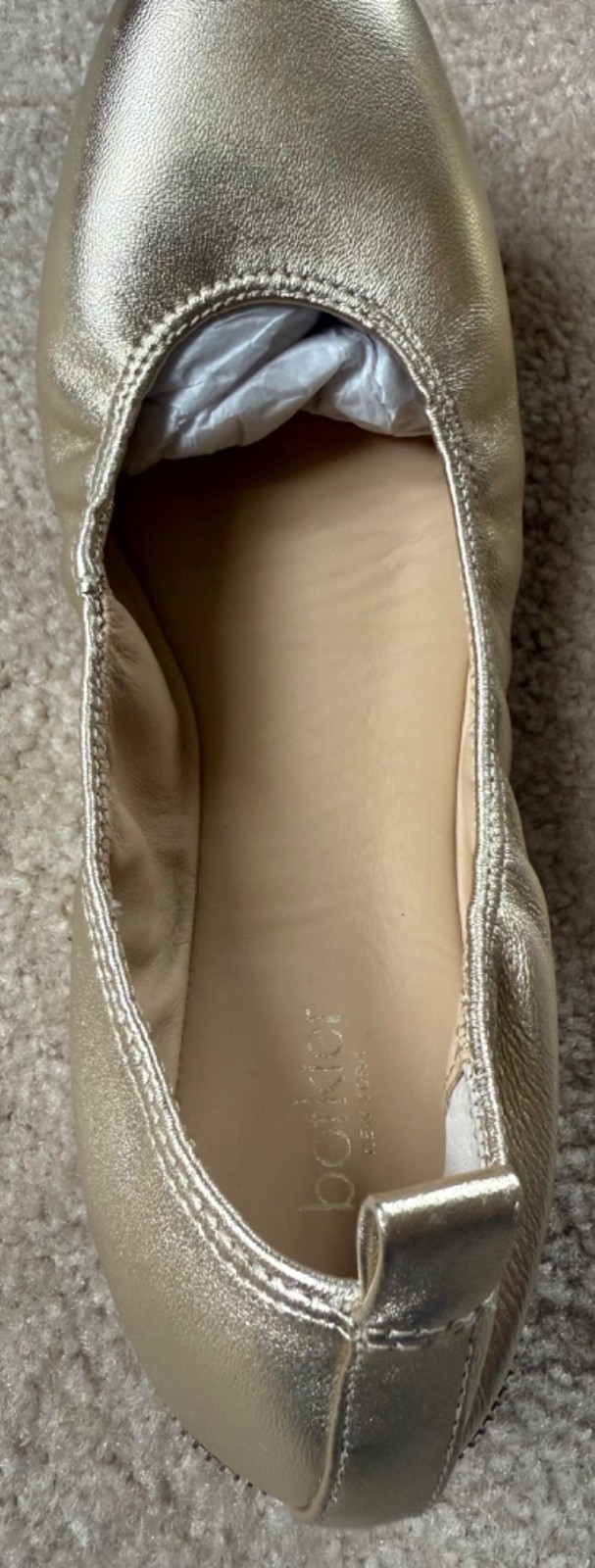 NEW IN BOX BOTKIER MASON GOLD METALLIC LEATHER WOMENS SHOES SIZE 6.5 RETAIL $118