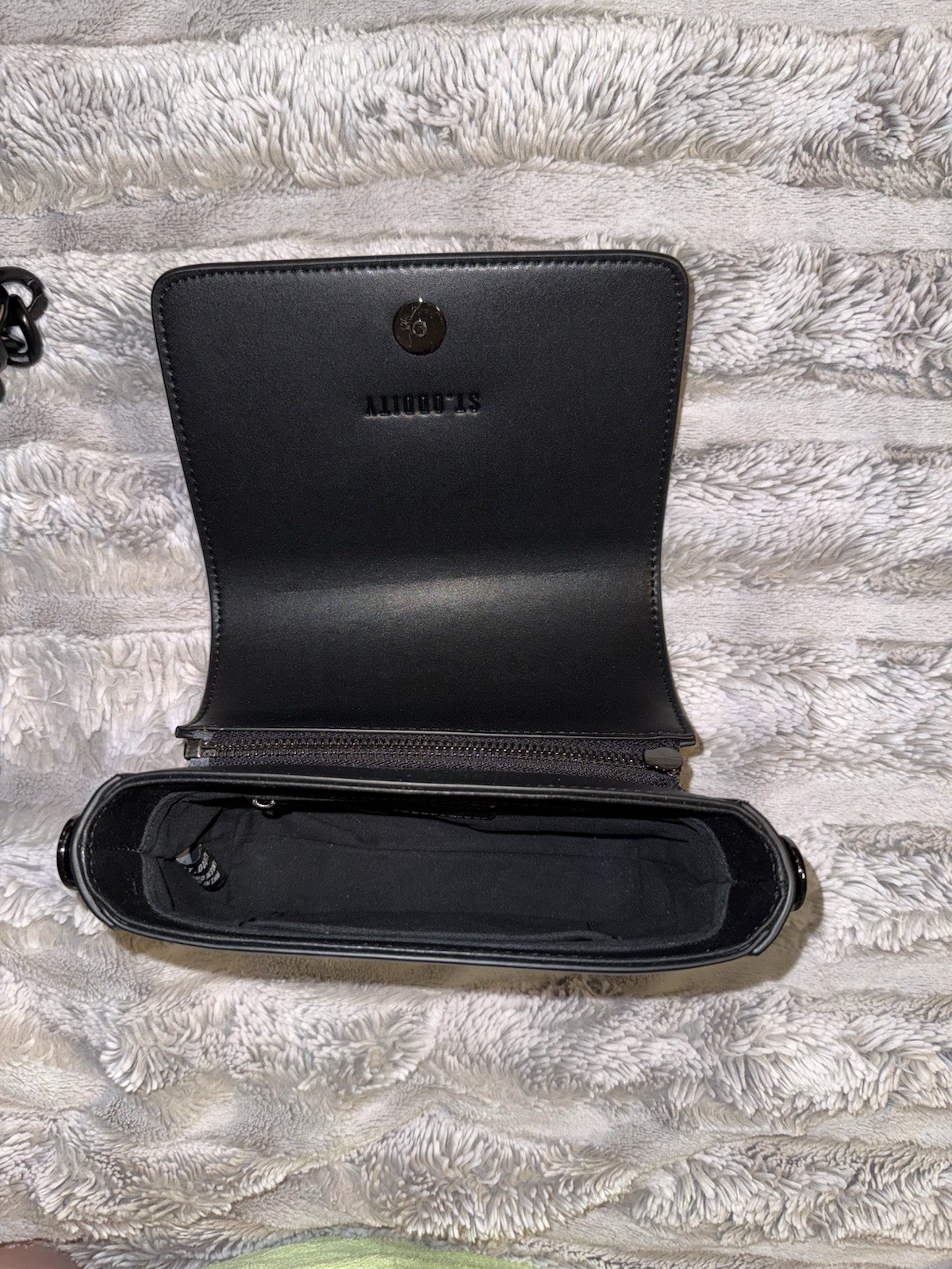 ST.ODDITY Black Crossbody Bag with Street & Chain Strap/Coin purse/Dust bag