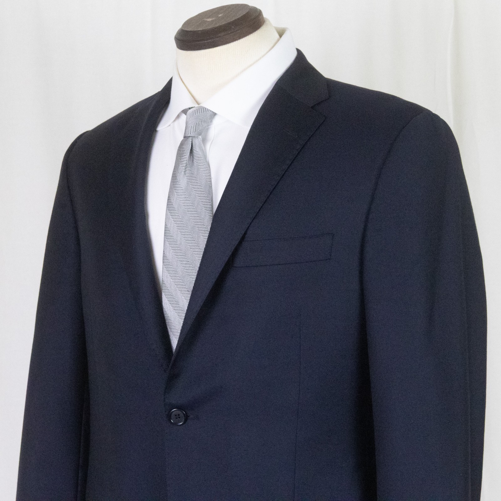 Minty Hickey Freeman Gold Label Loro Piana Super 150’s Navy Jacket Blazer 40 R