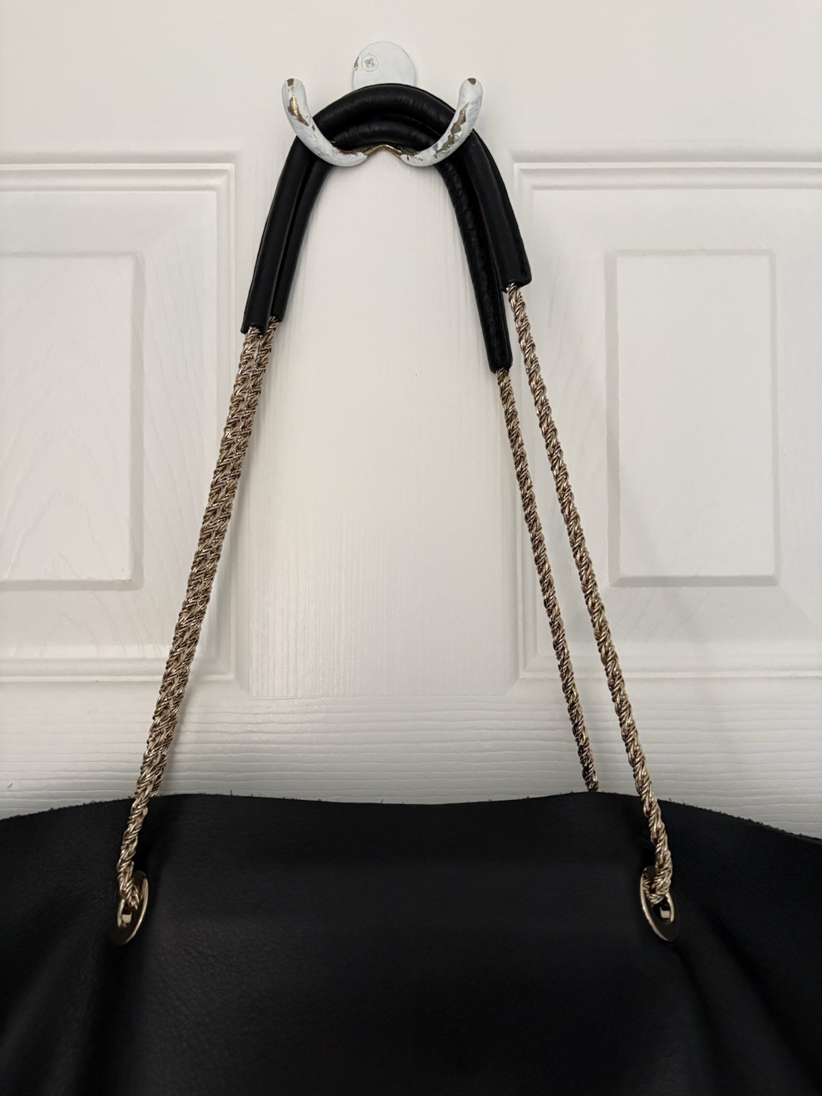 Sezane Gaby Tote Bag. Black Leather. Excellent Condition.