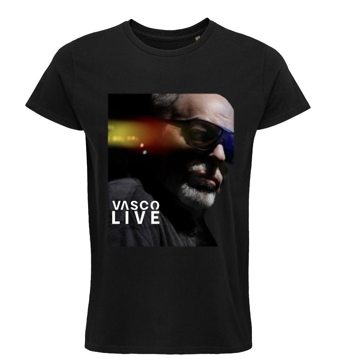 Vasco Rossi, Vasco, Rock, Blasco, Rockstar, King, Legend, Black/White T-shirt.