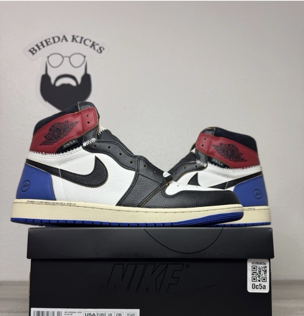 Size 13 – Jordan 1 Retro High OG Fragment x Union LA IO7847-002 Brand New