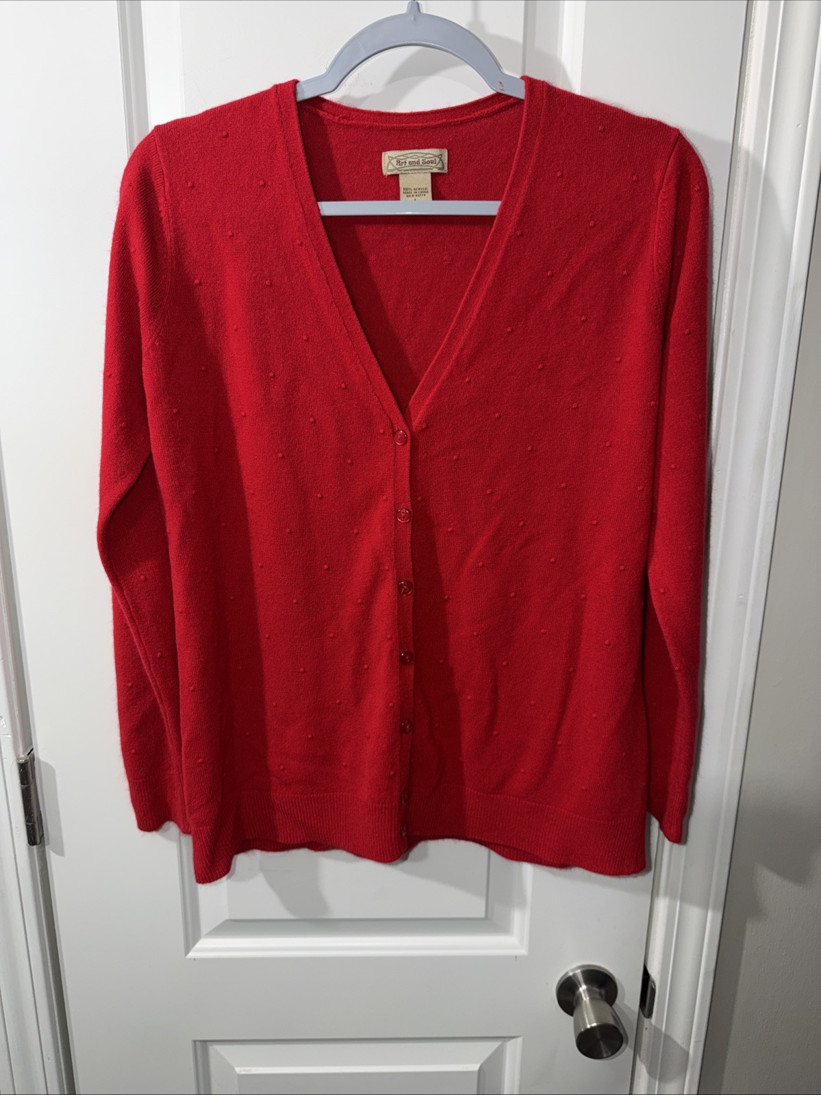 Women’s Art And Soul Brand Button Up Sweater Size L
