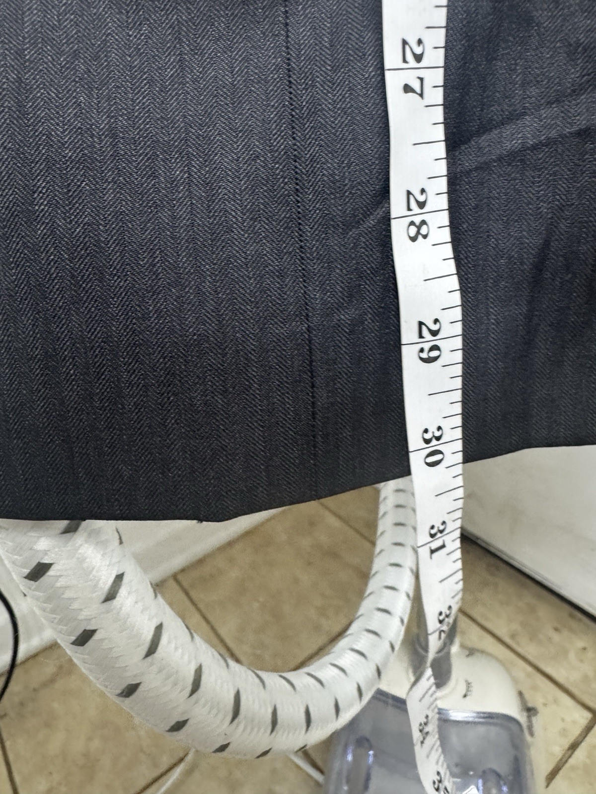 Brioni Double Breasted Suit, 41R, Black Herringbone