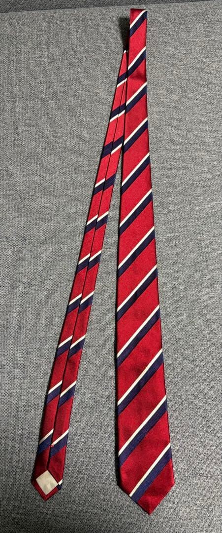 Prada Striped Red Tie 7cm Wide Unused, Suit Accessory, Made in Italy