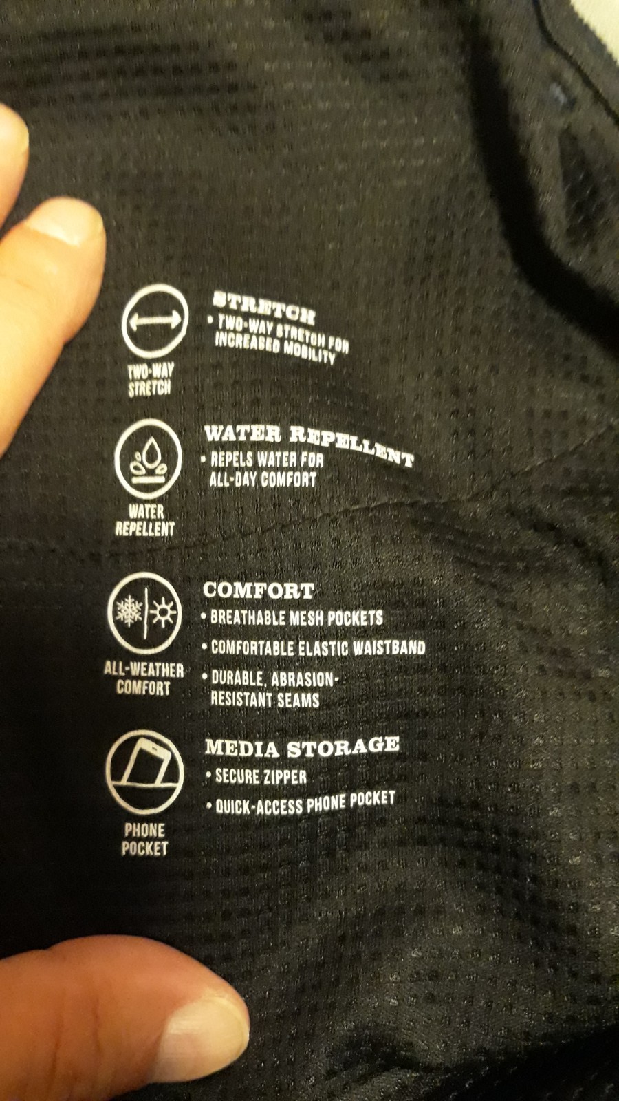 Orvis New Tech pants mens 32×29 blue nylon stretch
