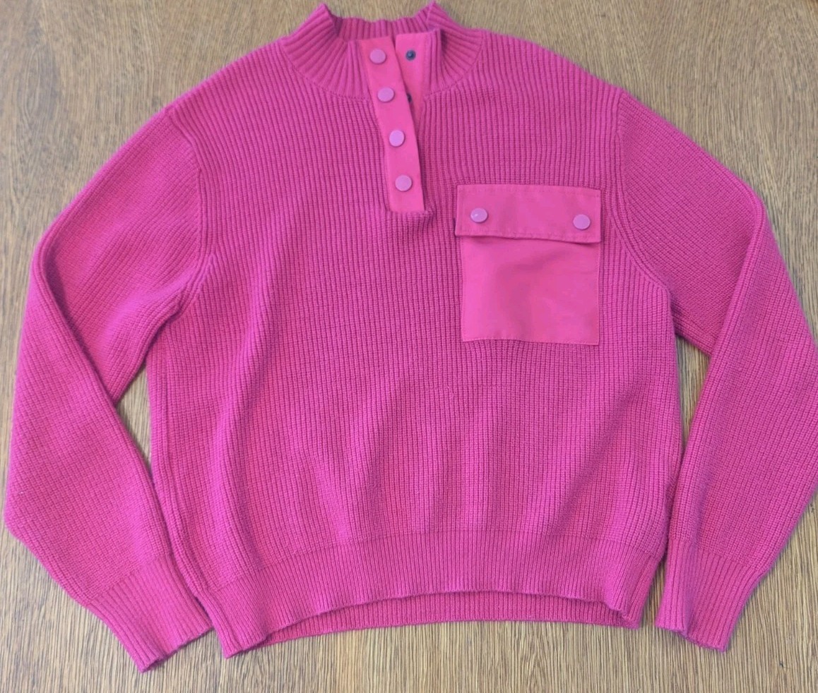 Zara Knit Pullover Sweater Womens Size 13-14 CM 164 Magenta Pink