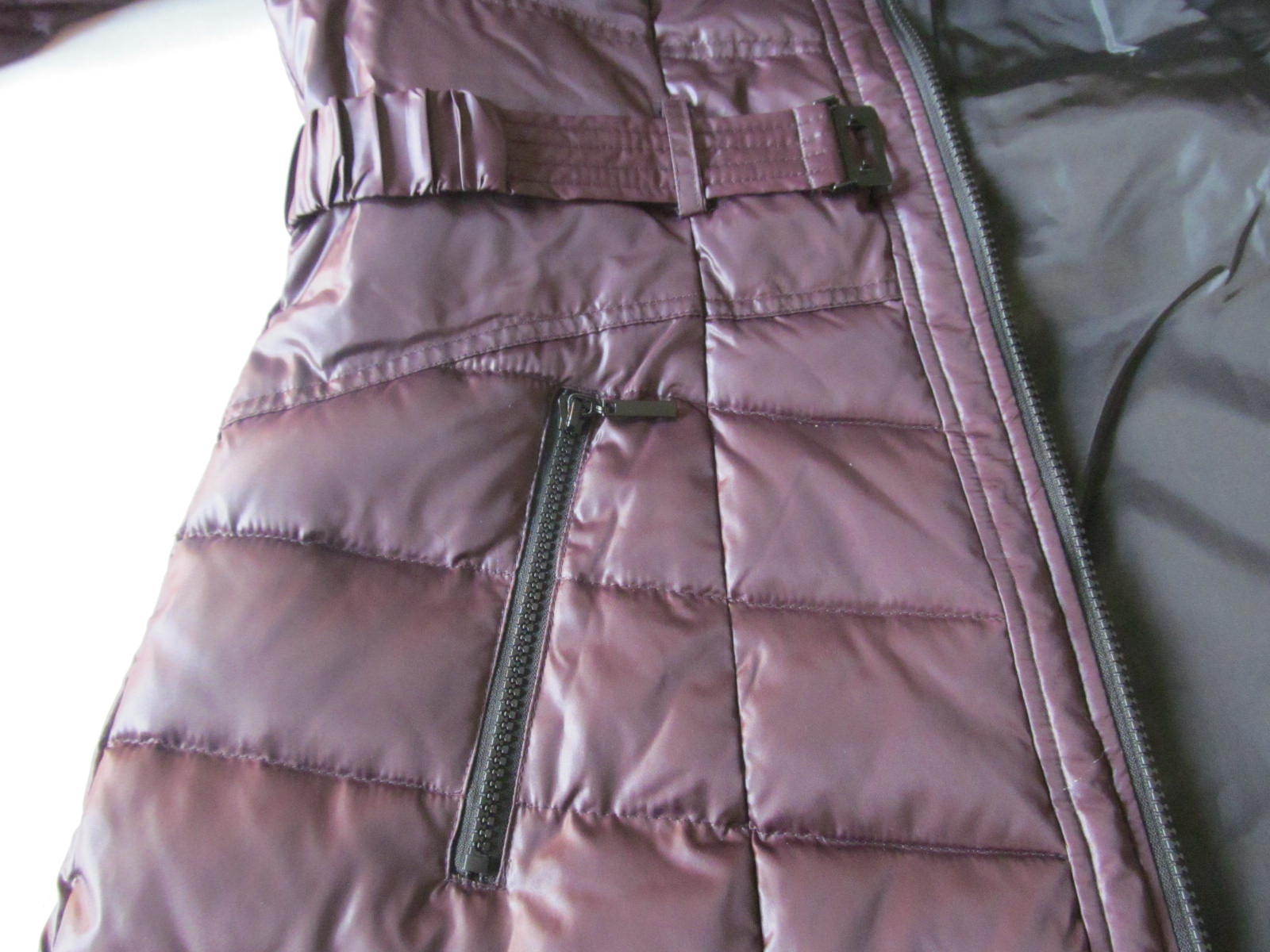 NWT Fleet Street Down Hooded Berry Womens Jacket Size M $200