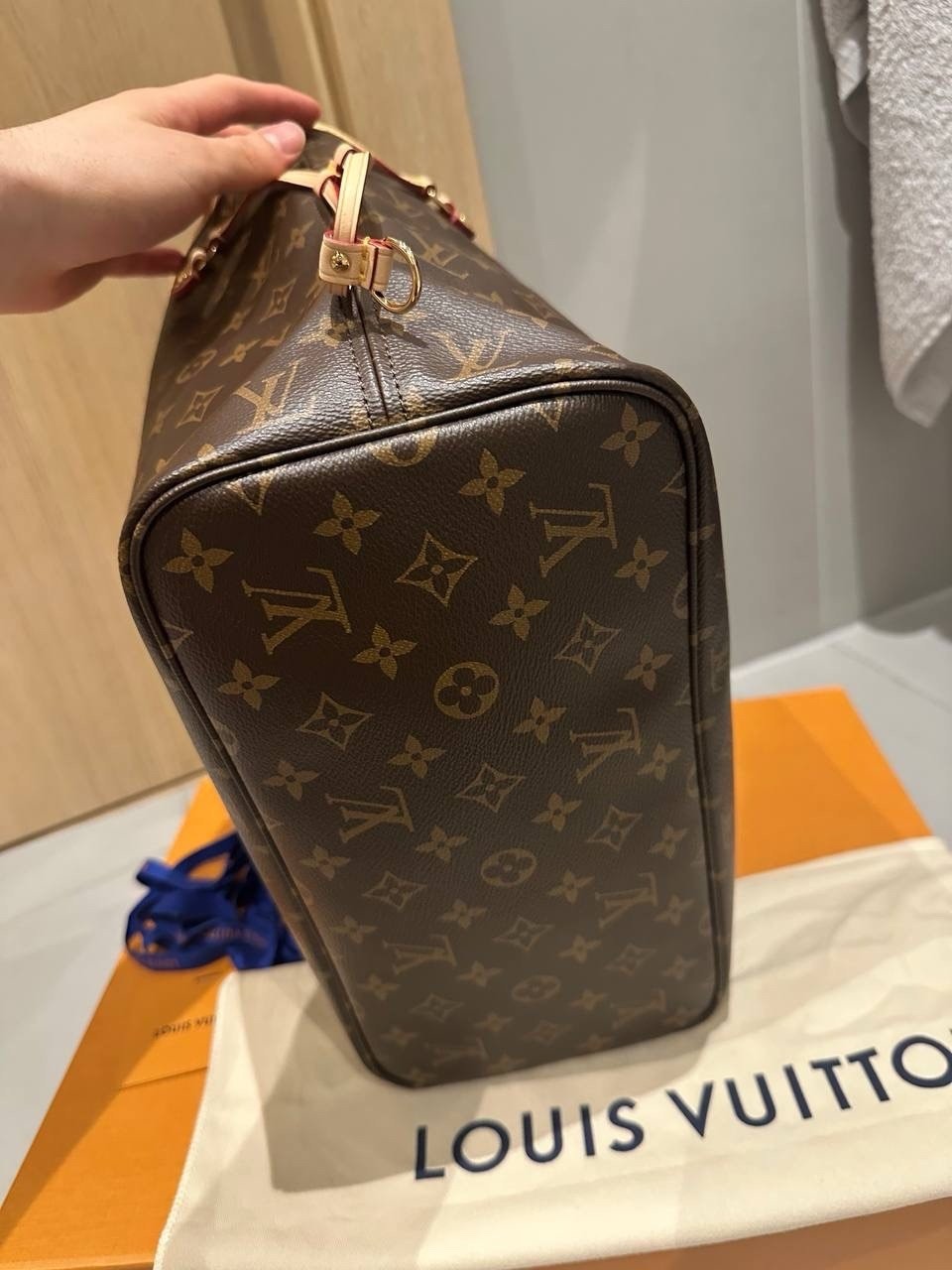 Louis Vuitton Neverfull Tote MM Brown Canvas Monogram