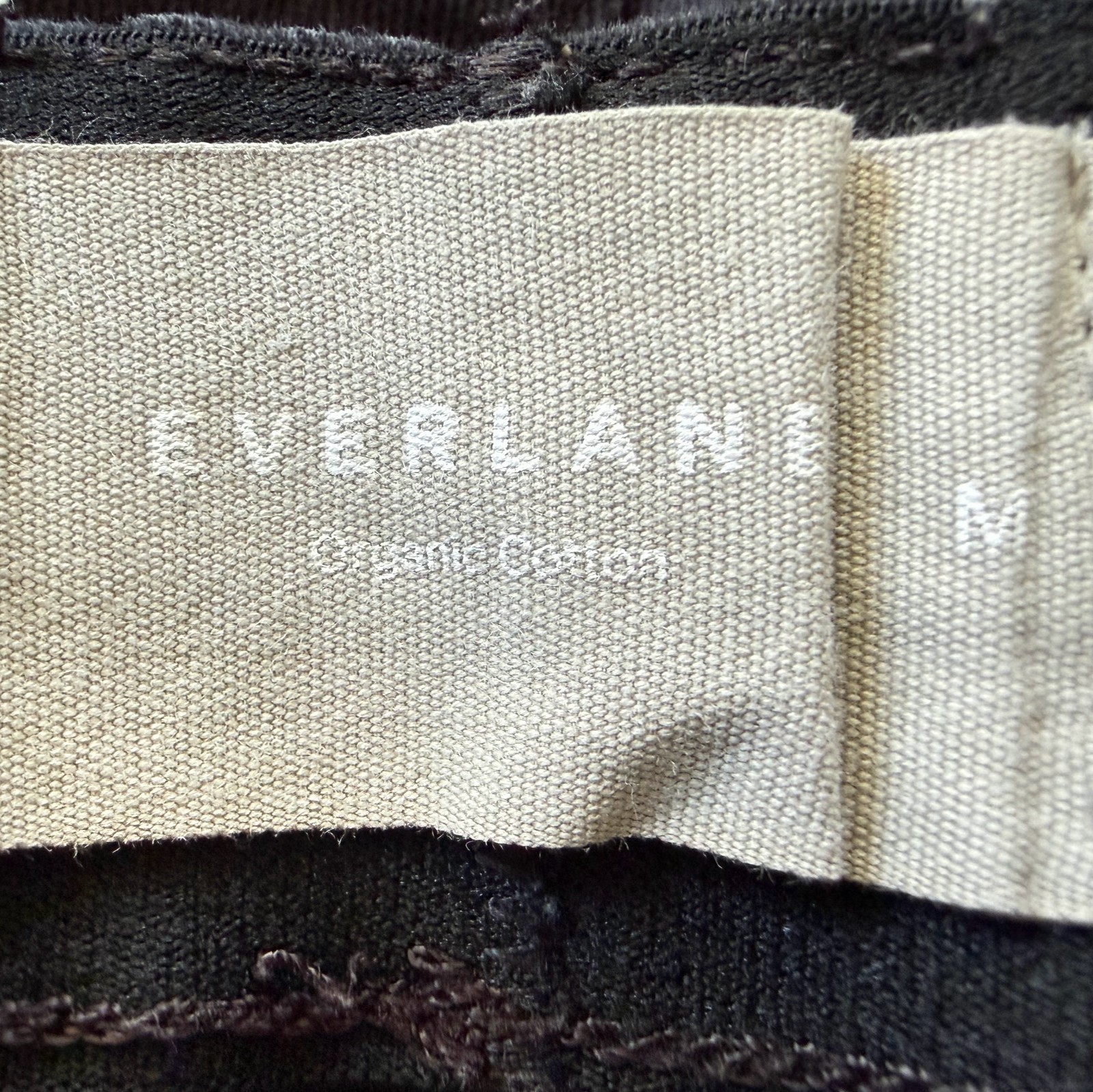 Everlane The Easy Pant Black Organic Cotton Drawstring Pull-On Pants Size M