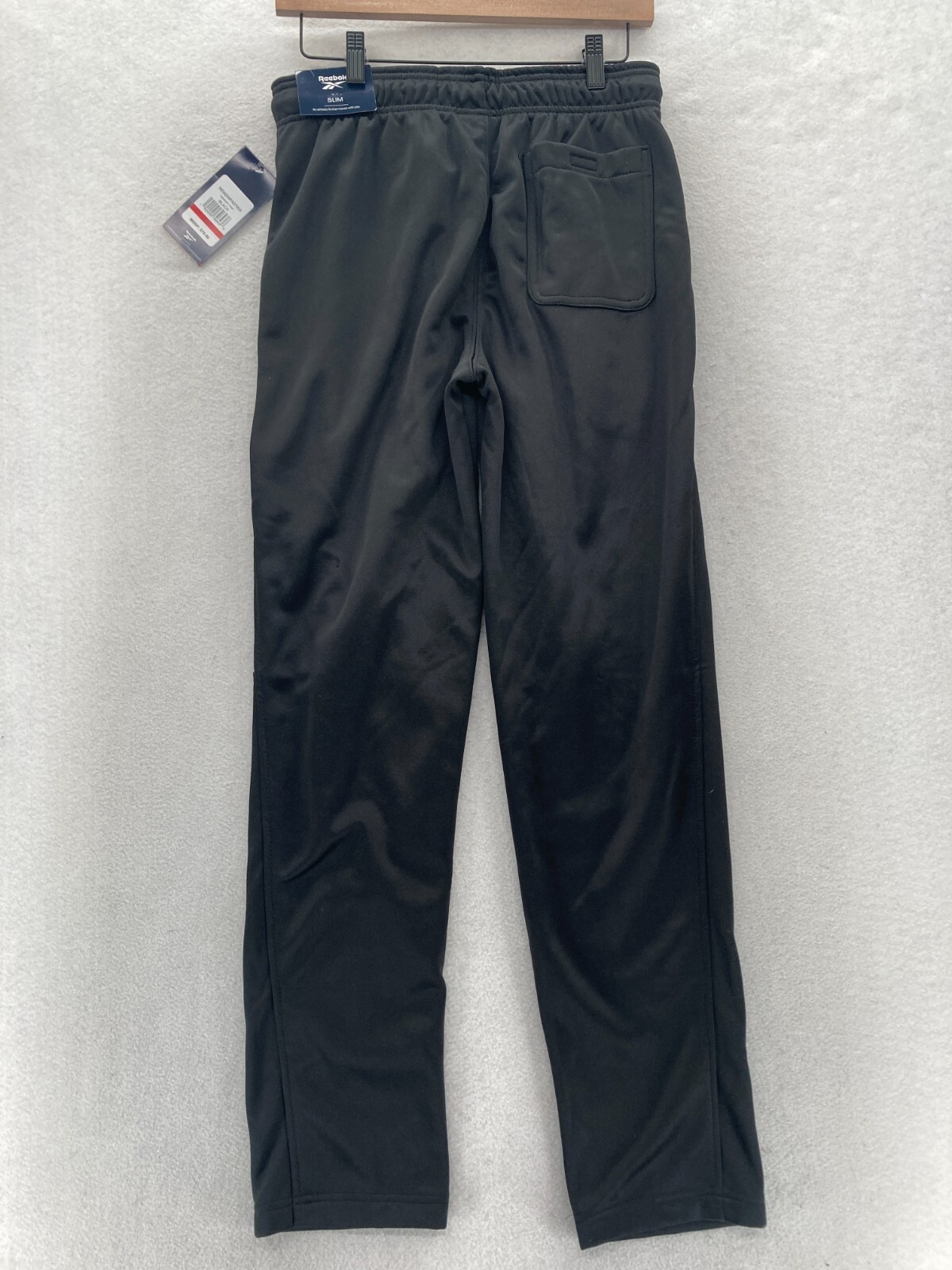Reebok Tremont Pants Mens Small Slim Fit Straight Leg Black Zip Pocket Travel
