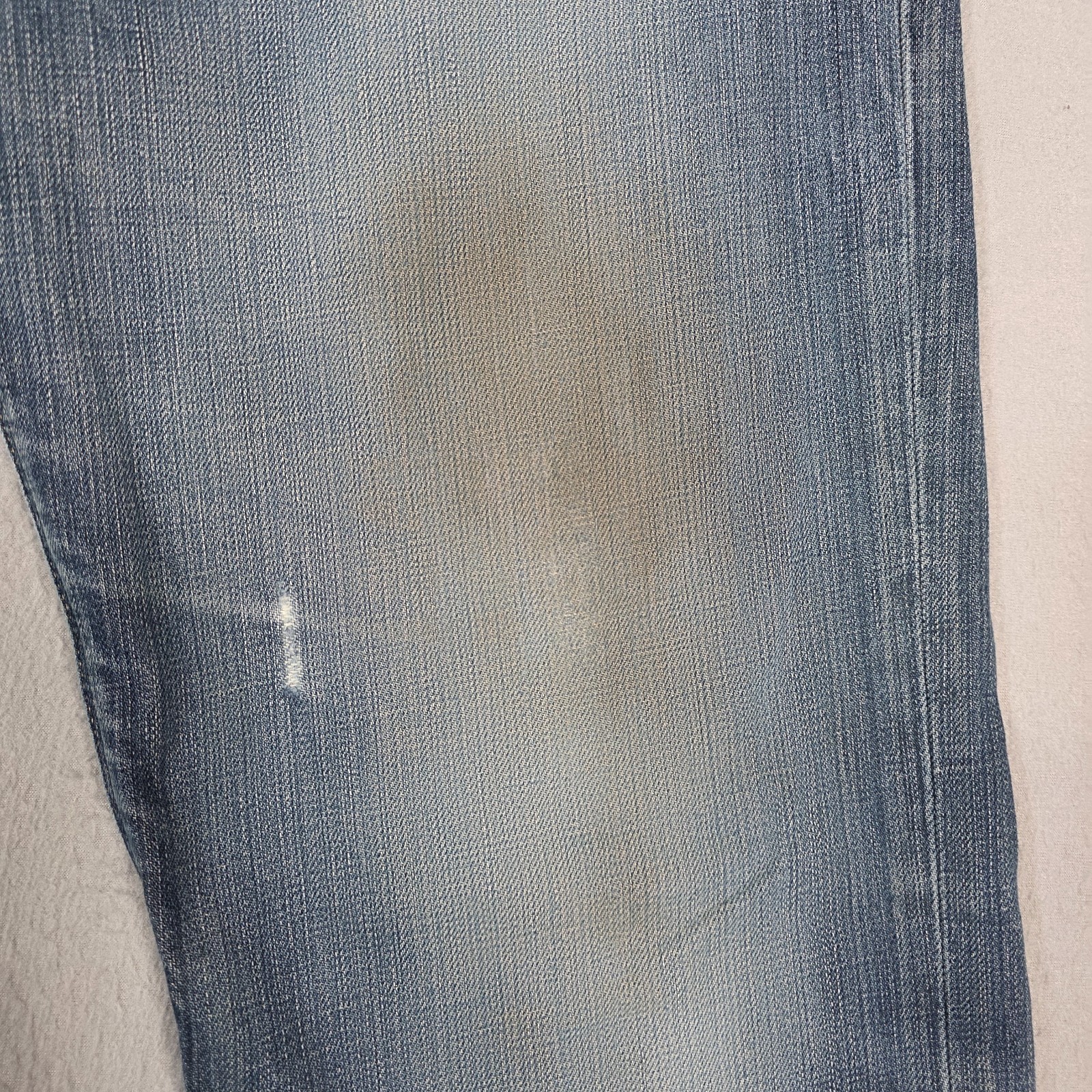 G Star Raw Jeans Mens 36×33 (Measured) Blue 3301 Straight Distressed Denim