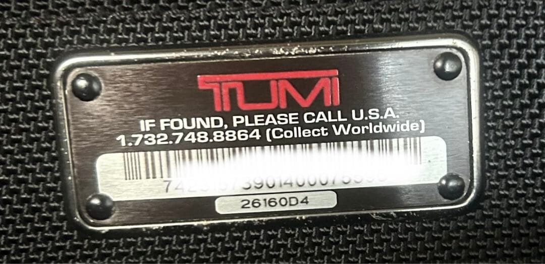 TUMI 26160D4 Expandable Ballistic Nylon Laptop Briefcase Black 2 Way 17.3in