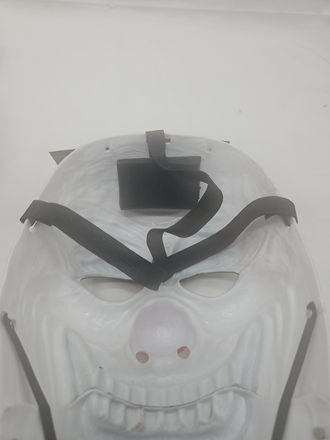 Lot of Two Halloween Masks Glow In Dark Alien And Moveable Clown Jaw Mask