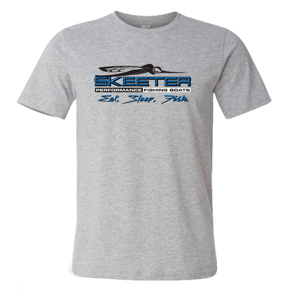 Skeeter Fishing Boats Men’s Grey T-Shirt Size S to 5XL