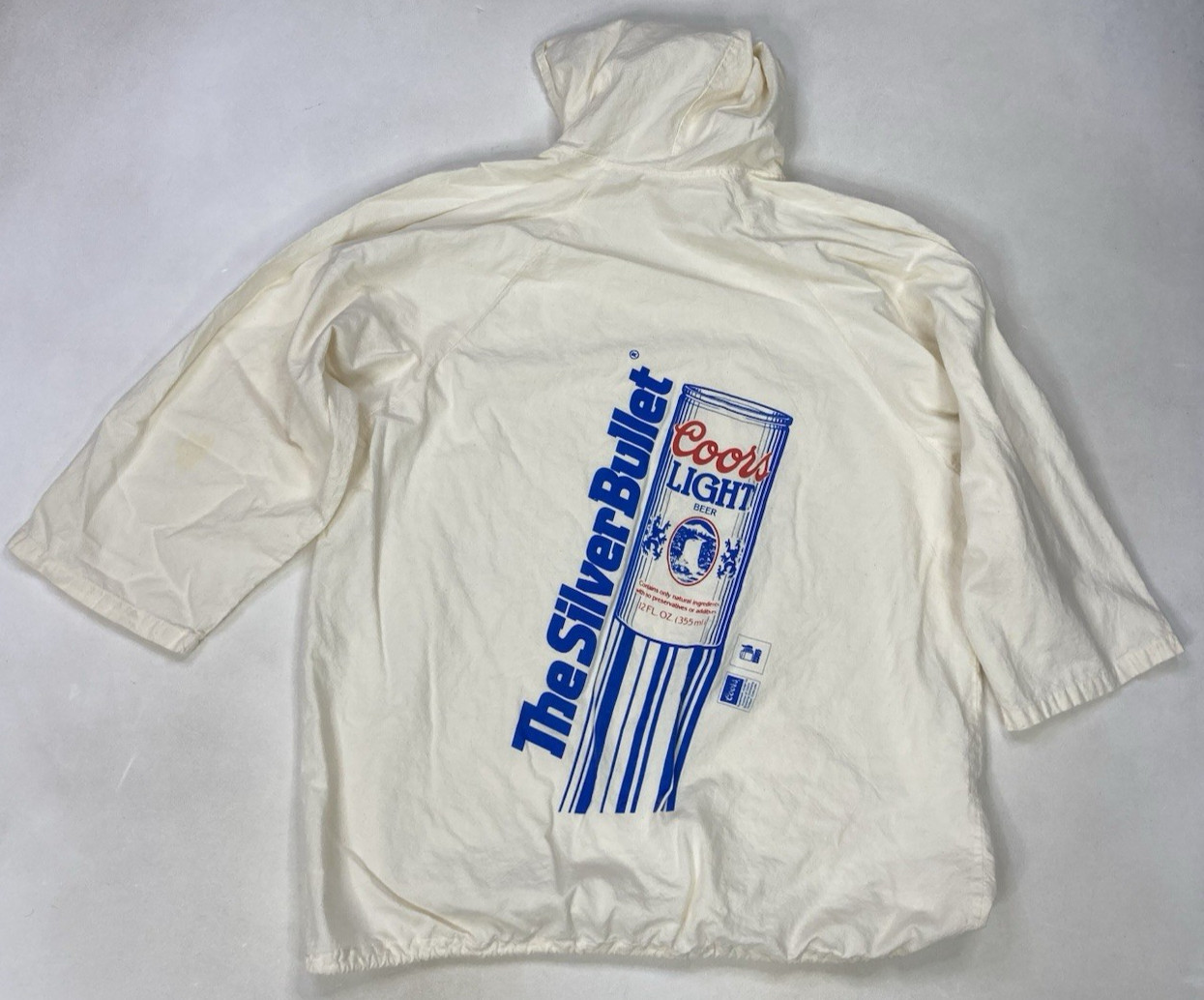 Vintage Linebacker Sweet Sacks Coors Beer Hooded Jacket Men Lightweight 80s