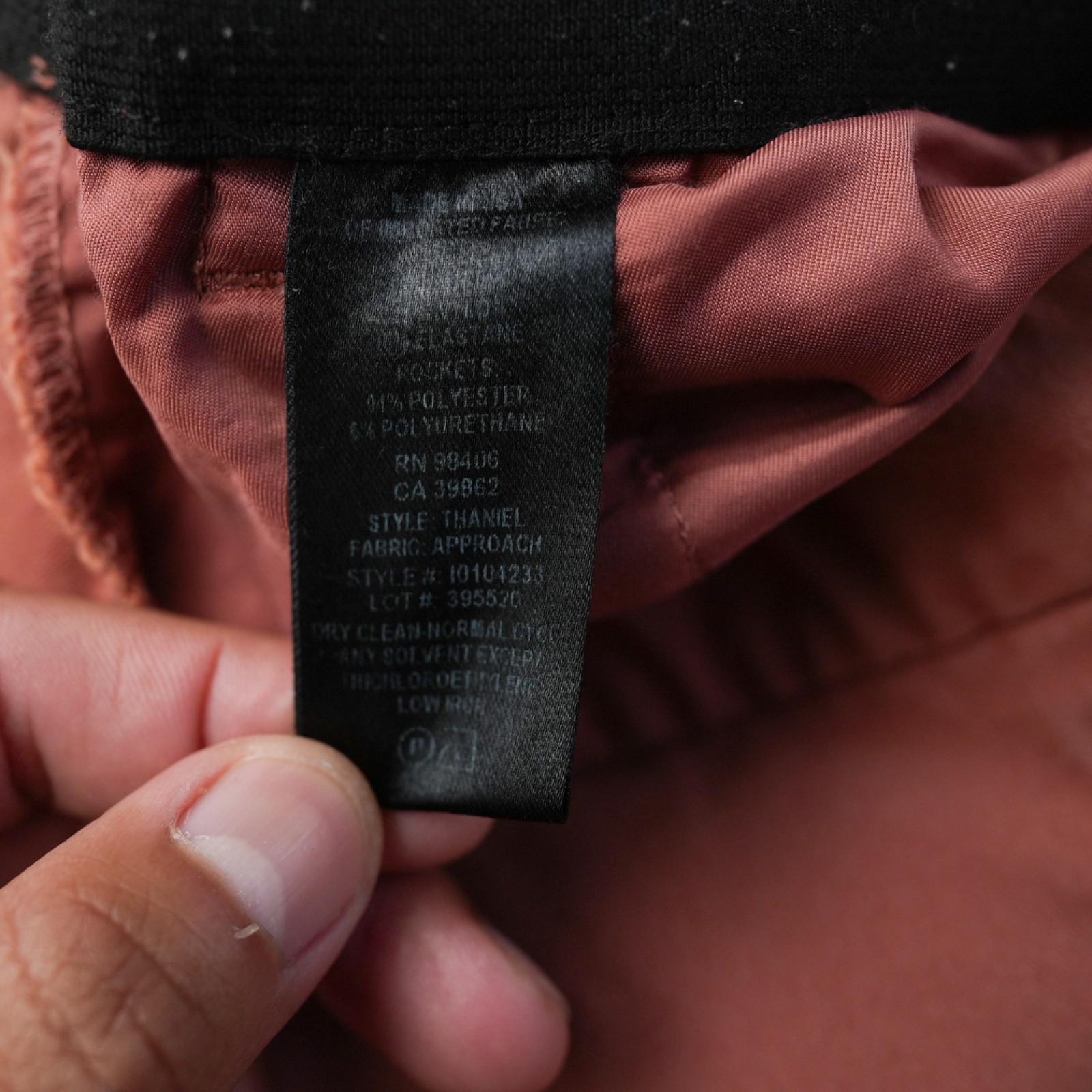 Theory Pants Women Pull On Cotton Nylon Made In USA Size 2 Measured 27.5×25.5
