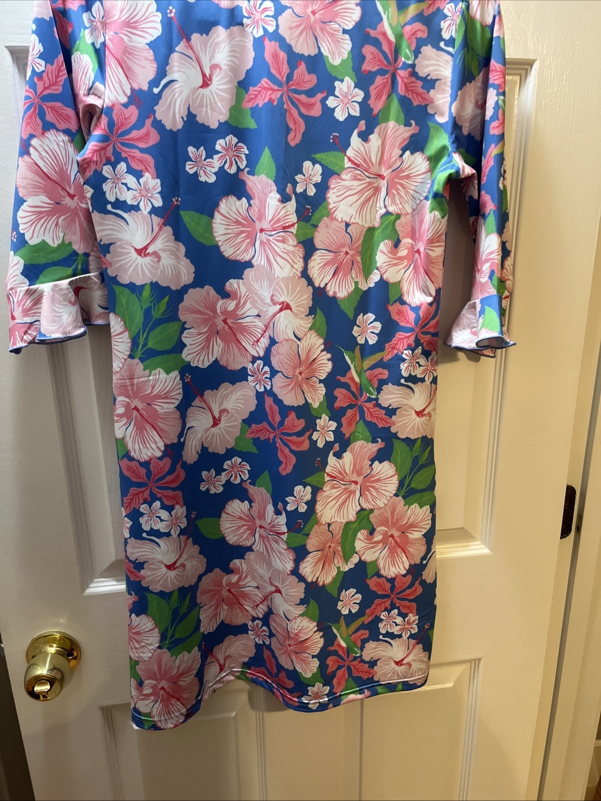 Ana Clare Active Dress Womens S Marin Dress Annie Pink, Blue & Green Small