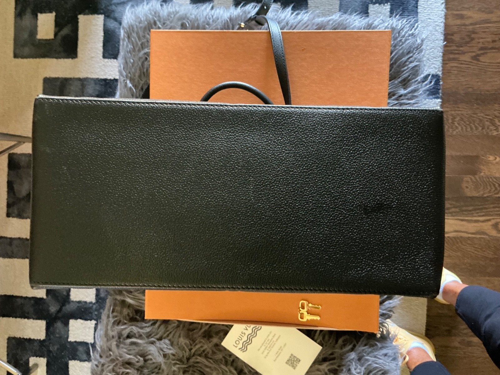 Louis Vuitton Grand Palais Purse Empreinte Black Noir M45811 $3850 Box Excellent
