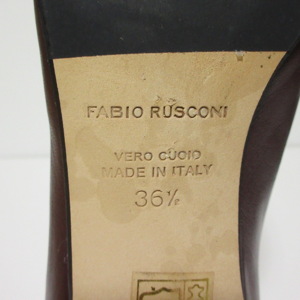 FABIO RUSCONI Ankle Boots, Size 36 1/2 (9.3 inches), Bordeaux. Women USED