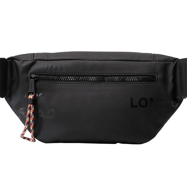 BURBERRY Horseferry TM Monogram Belt Bag Coated Canvas Leather 8036555 Black