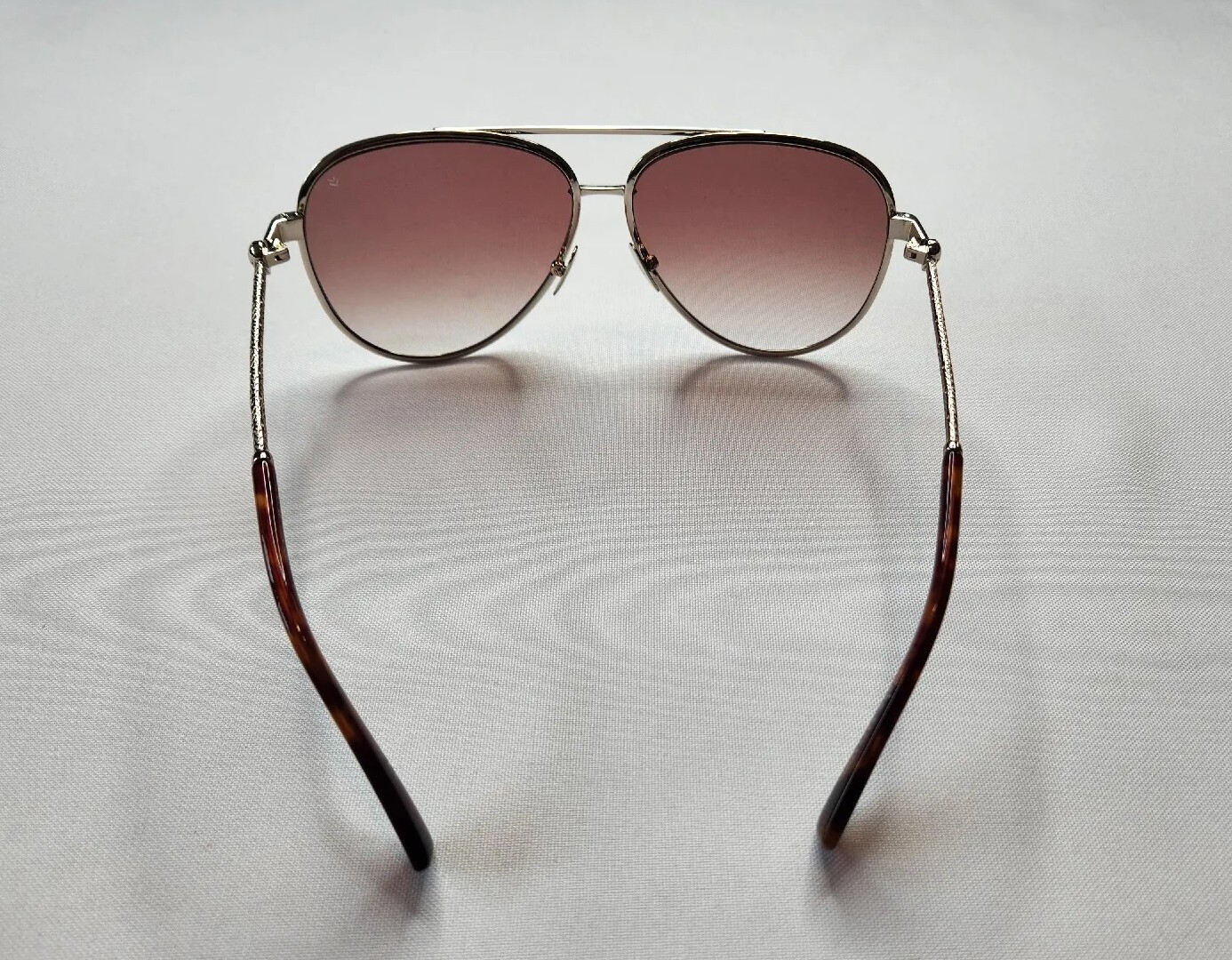 JOHN VARVATOS V546 GOLD LARGE MEN’S AVIATOR SUNGLASSES EYESIZE 63-13-145 JAPAN